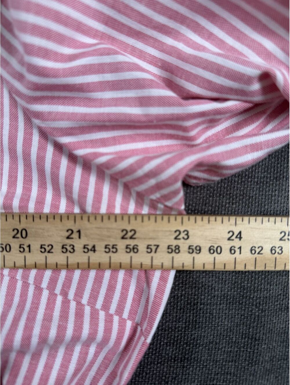 U.S. Polo Assn. Pink and White Striped Shirt Dress with Belt XL - Picture 4 of 6